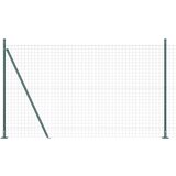 vidaXL Ogrodje s stebri Zelena 1.5 x 10 m Jeklo, (5000097971) | Shoptok.si