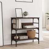  Konzolni stol smeđa boja hrasta 75x32x75 cm konstruirano drvo | shoptok.hr
