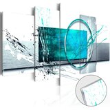  Slika na akrilnom staklu - Turquoise Expression 100x50 | shoptok.hr