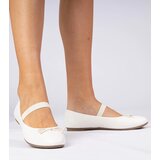 Gemre White women's ballet flats with a bow Leronis | shoptok.hr