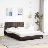 vidaXL Posteljni okvir brez vzmetnice temno rjav 140x190 cm blago Cene