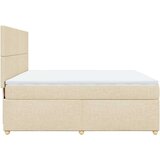  Krevet s oprugama i madracem krem 180x200 cm od tkanine | shoptok.hr