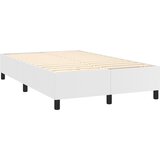  s oprugama i madracem bijeli 120x200 cm od umjetne kože | shoptok.hr
