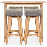 5-dijelni vrtni blagovaonski set bagremovo drvo Smeđa | Shoptok.si