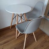 LEMON Set dve trpezarijske stolice i sto Aurora siva 25-KS007-25-KS001 | Eponuda.com