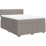 Maison Chic Box spring postelja - Vzmetna postelja z vzmetnico taupe 140x190 cm blago SL11541, (21884021) | Shoptok.si