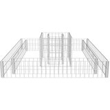 vidaXL Gabionsko cvetlično korito iz pocinkanega jekla 120x120x20 cm | Shoptok.si