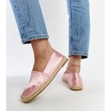 Gemre Light pink espadrilles with shimmer on a platform Caithlin | shoptok.hr