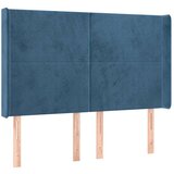  Box spring s madracem LED tamnoplavi 140x200 cm baršun | shoptok.hr