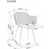 Molarem Home Stolica Corral B-bijela | shoptok.hr