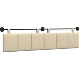  Držeće uzglavlje Zidne Prugasti Krema 210 x 55 x 5 cm tkanina - Krema 200 cm bez LED | shoptok.hr