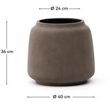 Kave Home Betonska ukrasna tegla za cvijeće ø 40 cm Lira – | shoptok.hr