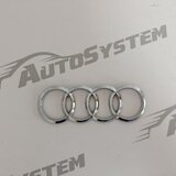  OZNAKA AUDI HROM 19,3×6,8cm (KONVEKSNA, SAMOLJEPLJIVA) | Eponuda.ba