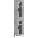  Visoka komoda siva betona 34,5x34x180 cm od konstruiranog drva | shoptok.hr