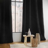 Douceur d intérieur Črna bouclé zavesa 140x240 cm Wooly – | Shoptok.si