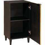 Ormarić Komoda Crna i zlatna 40 x 33 x 75 cm masivno drvo manga | shoptok.hr