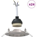 Lampa Set od 24 Srebrna Aluminij 9 cm Ugradne LED svjetlosti | shoptok.hr