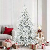  Umjetno božićno drvce s nogom Bijelo 180 cm PVC i čelik | shoptok.hr