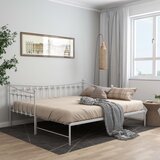 Maison Chic Izvlečni Posteljni okvir - Enojna postelja - Postelja za odrasle bel iz kovine 90x200 cm-J08, (21759147) | Shoptok.si