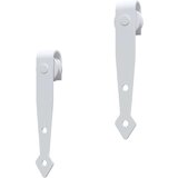 Mini set za klizna vrata ormarića ugljični čelik bijeli 152 cm | shoptok.hr