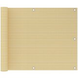 vidaXL Balkonsko platno bež 75x400 cm HDPE | Shoptok.si
