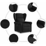  Naslonjač od tkanine crni | shoptok.hr