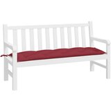  Jastuk za vrtnu klupu boja vina 150 x 50 x 7 cm tkanina Oxford | shoptok.hr