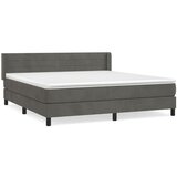  The Living Store Box spring postelja z vzmetnico temno siva 160x200 cm žamet - Box Spring Postelja, (21449011) | Shoptok.si