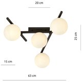  plafonsko svetlo smart 4xE14/10W/230V crno/belo | Eponuda.com