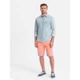 Ombre Men's chinos shorts with denim trim | Shoptok.si