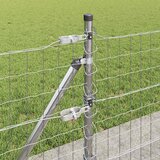  Euro Ograda s Betonskom Podlogom 25 x 0,6 m Srebrna | shoptok.hr