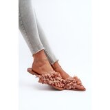Boto Flat Women's Slippers with Tassels Dirty Pink Rialle | shoptok.hr