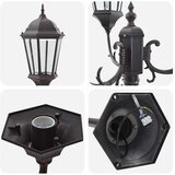  Vrtno svjetlo Bronzana 57 x 49 x 241 cm Aluminij i staklo | shoptok.hr