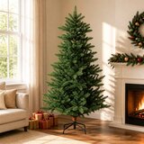  Umjetno božićno drvce 240 cm PVC i metal Zelena | shoptok.hr