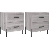 Maison Chic Dvo delni komplet Nočne omarice - Nočne mize siva sonoma 40x35x47,5 cm inženirski les, (21687906) Cene