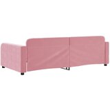  Dnevni krevet na razvlačenje ružičasti 100 x 200 cm baršunasti | shoptok.hr