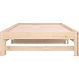  Izvlečna dnevna postelja 2x(90x190) cm trdna borovina, (20601208) | Shoptok.si