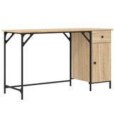  Stol za računalo boja hrasta sonome 131 x 48 x 75 cm drveni | shoptok.hr