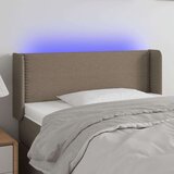  Posteljno vzglavje taupe 83x16x78/88 cm blago, (20933032) | Shoptok.si