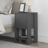 Hanah home Ema - Anthracite, Anthracite Anthracite Nightstand Cene