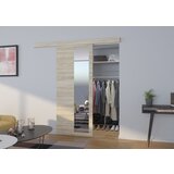 ADRK Drsna stenska vrata z ogledalom MALTA 76 cm - SONOMA | Shoptok.si
