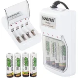 Univerzalni punjač za 4 AA i AAA baterije + 4700mAh baterije GRATIS