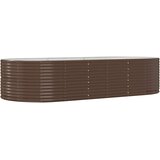  Visoka greda rjava 291x140x68 cm prašno premazano jeklo, (20758931) | Shoptok.si