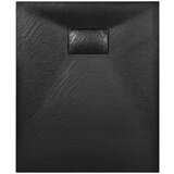 vidaXL Kada za tuš SMC crna 90 x 70 cm | shoptok.hr
