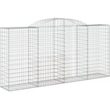  Lučne gabionske košare 4 kom 300x50x140/160cm pocinčano željezo | shoptok.hr