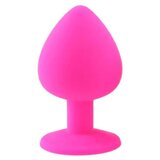  Veliki roze silikonski analni plag — 9 cm, prečnik 4 cm — AT 1089 Cene