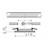  LED ugradno svetlo za kupatilo VEGA LED/6W/230V 3800K, prečnik 11,8 cm, IP44 | Eponuda.com