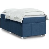 vidaXL Krevet s oprugama i madracem plavi 90 x 190 cm od tkanine | shoptok.hr