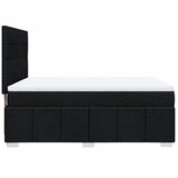  Krevet s oprugama i madracem crni 160x200 cm od tkanine | shoptok.hr