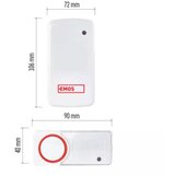 Emos Brezžični zvonec P5750.2T - rdeče/bel | Shoptok.si